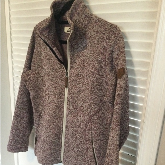 McKinley Fleece Jacket, Size M, Plum/Cream - Picture 4 of 5
